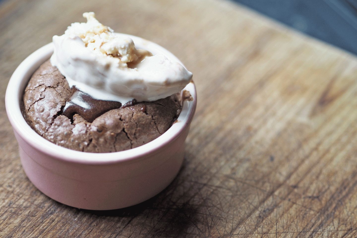 Hawksmoor snickers melt in the middle chocolate pudding