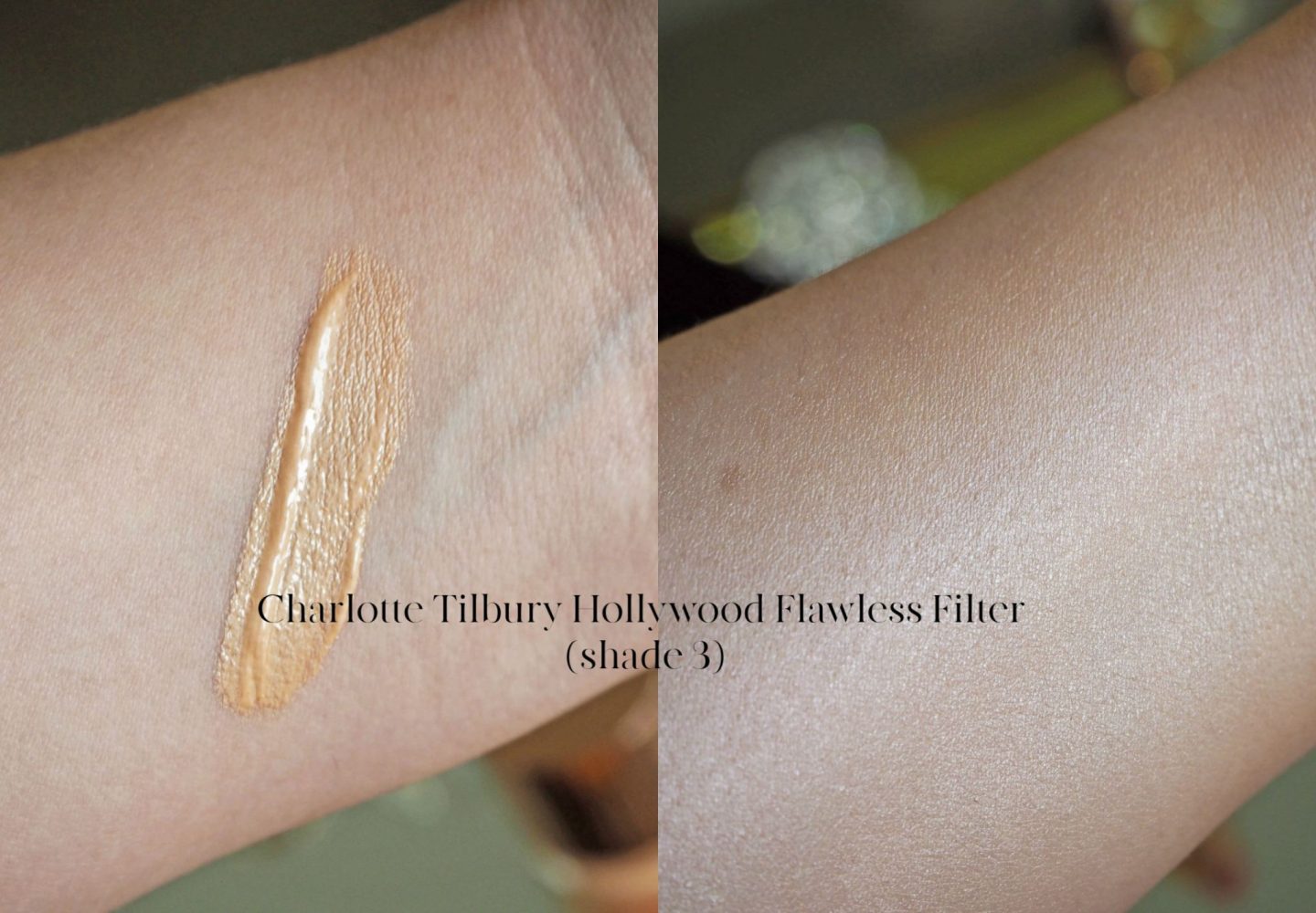 Charlotte Tilbury Hollywood Flawless Filter shade 3 swatches