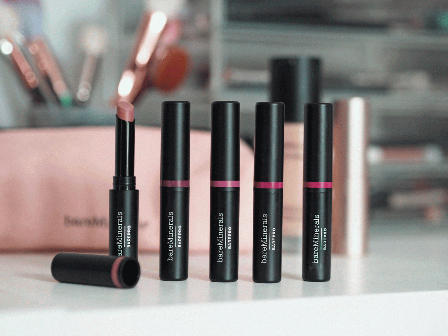 Bareminerals Barepro lipstick swatches and review