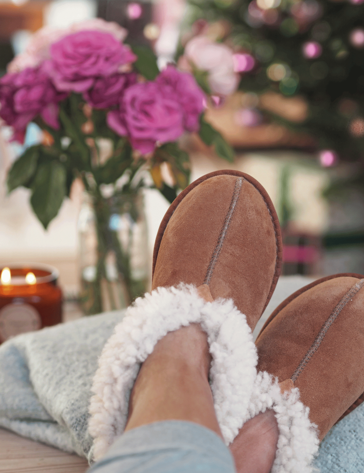 Celtic and Co Sheepskin slippers