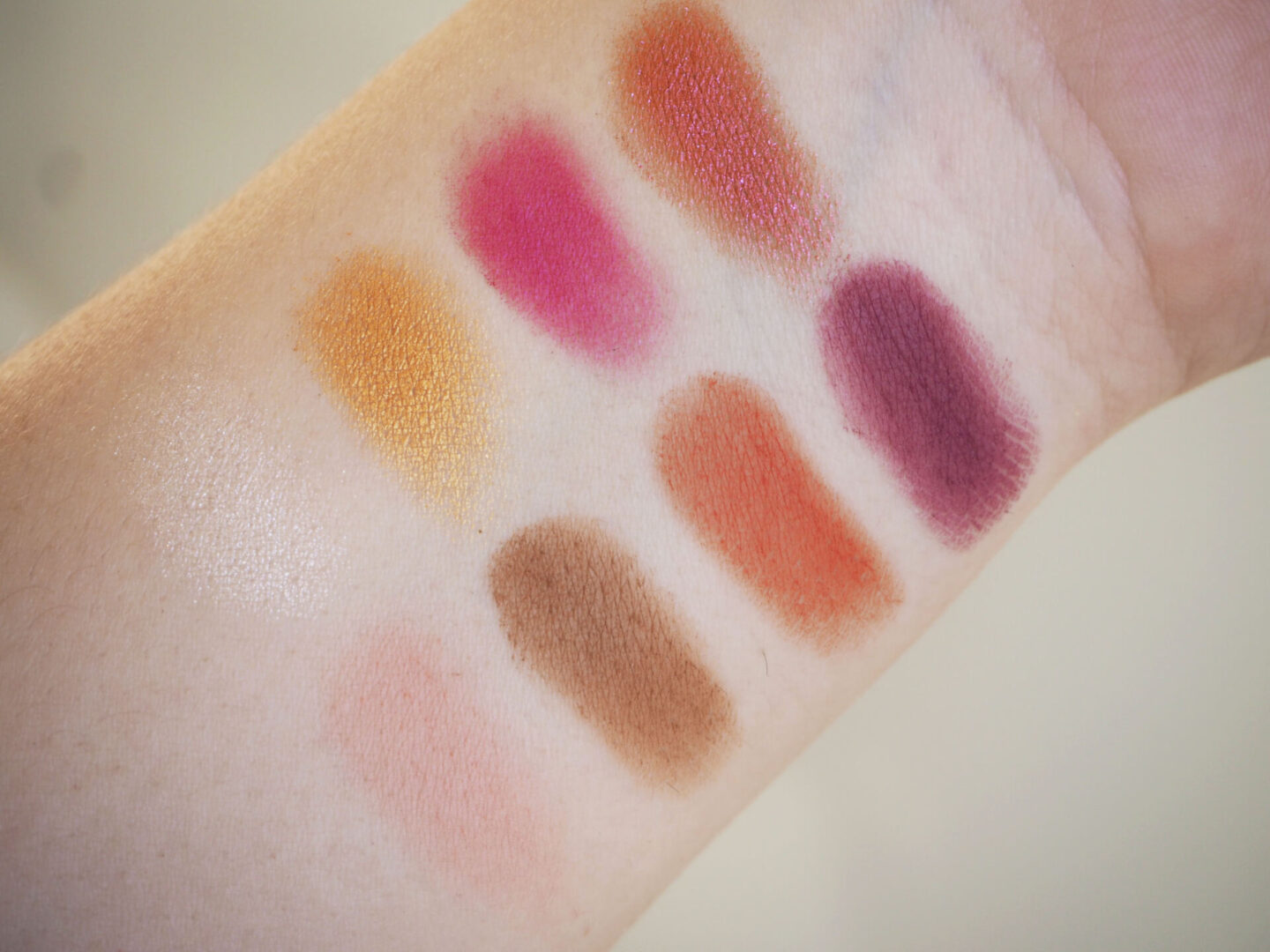 too faced gingerbread spice mini swatches