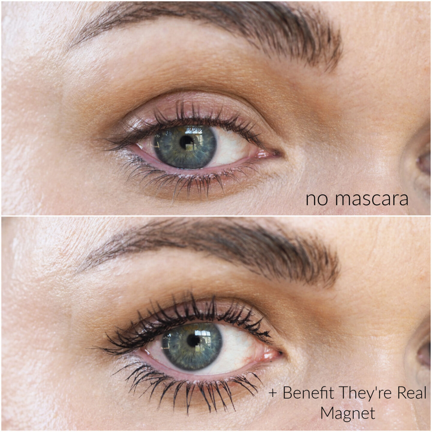 Benefit They're Real magnet mascara review before after