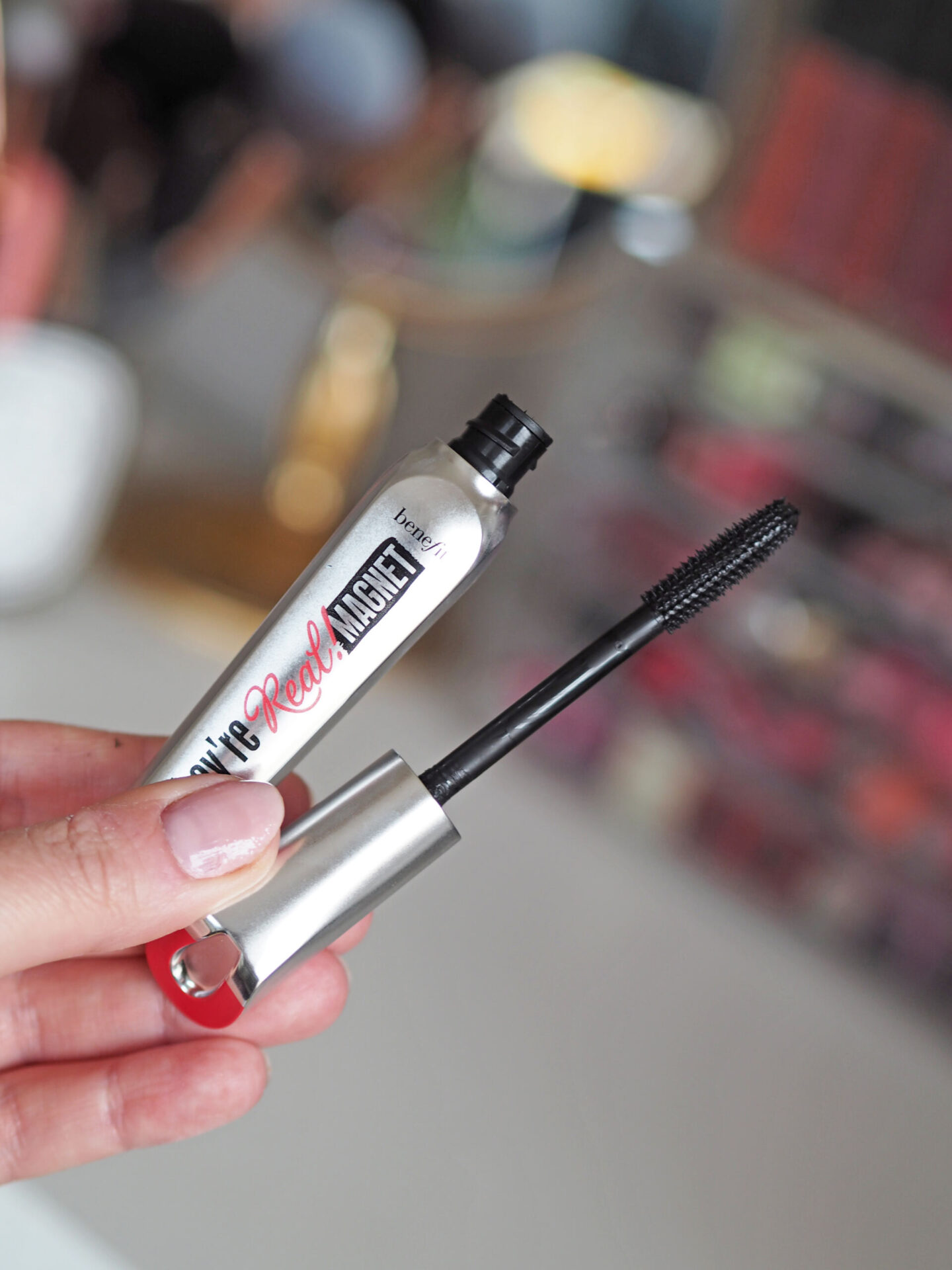 Benefit They're Real magnet mascara review before after