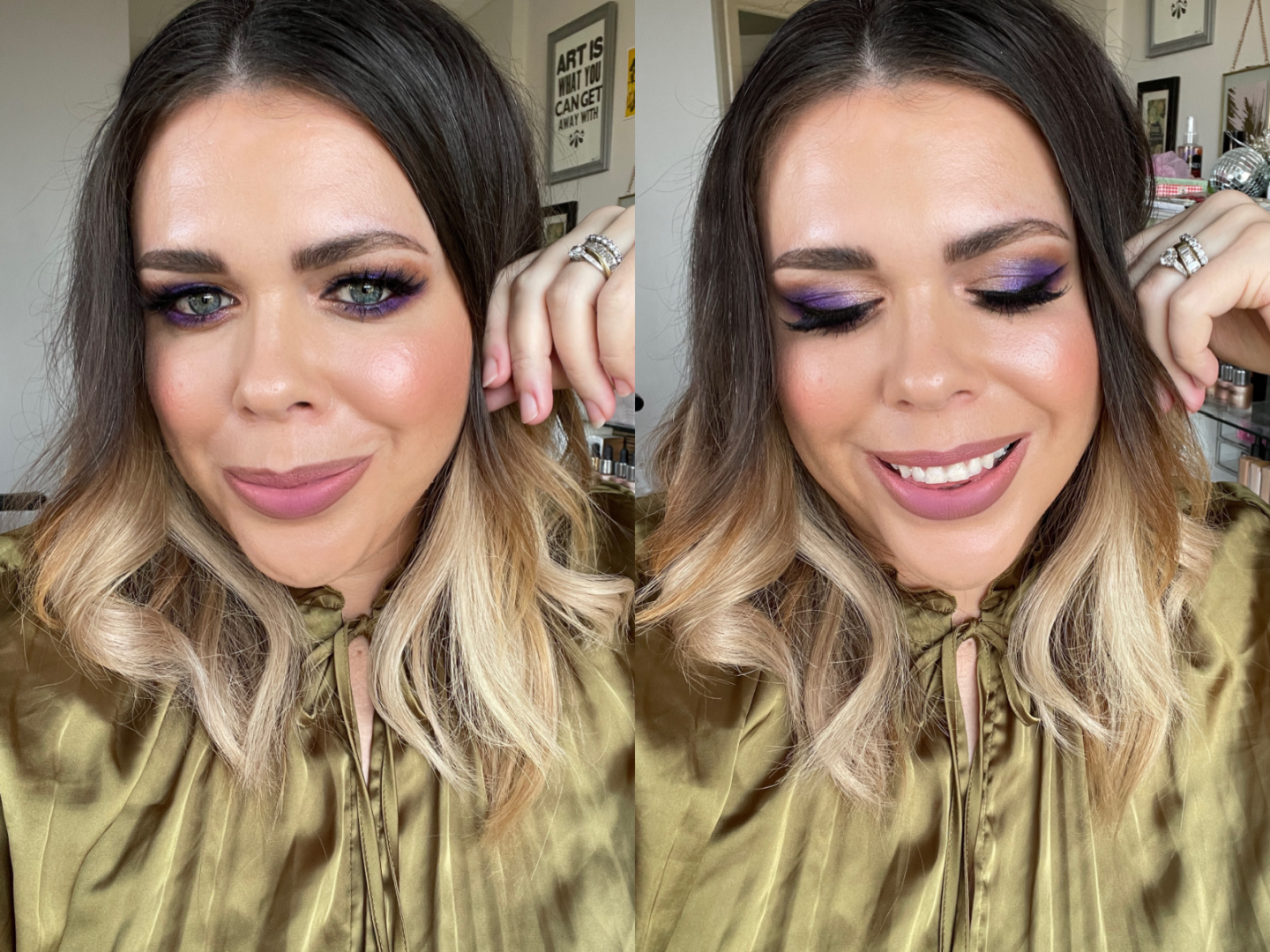 purple smokey eye tutorial