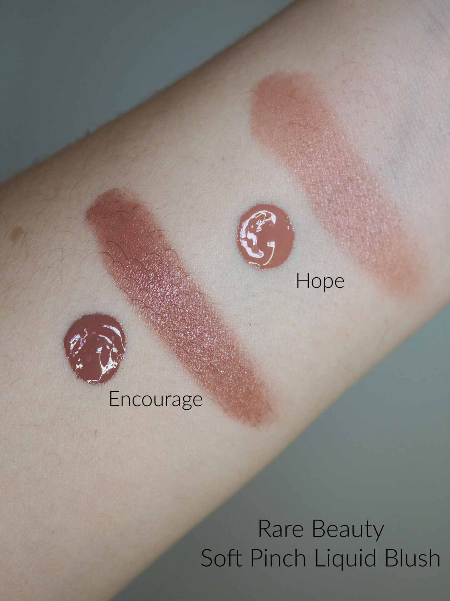 Rare Beauty soft pinch blusher hope swatches review