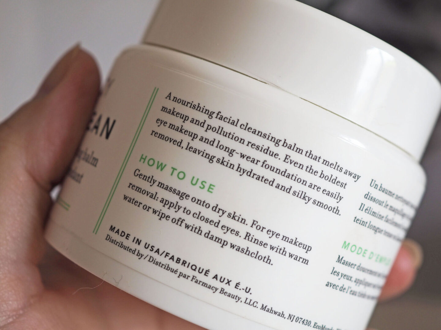 Farmacy green clean makeup meltaway cleanser review
