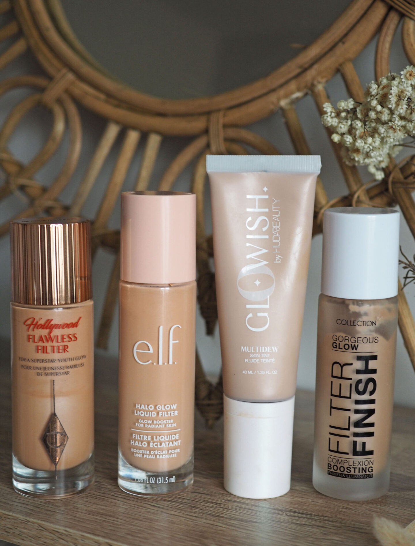 elf halo glow liquid filter dupes