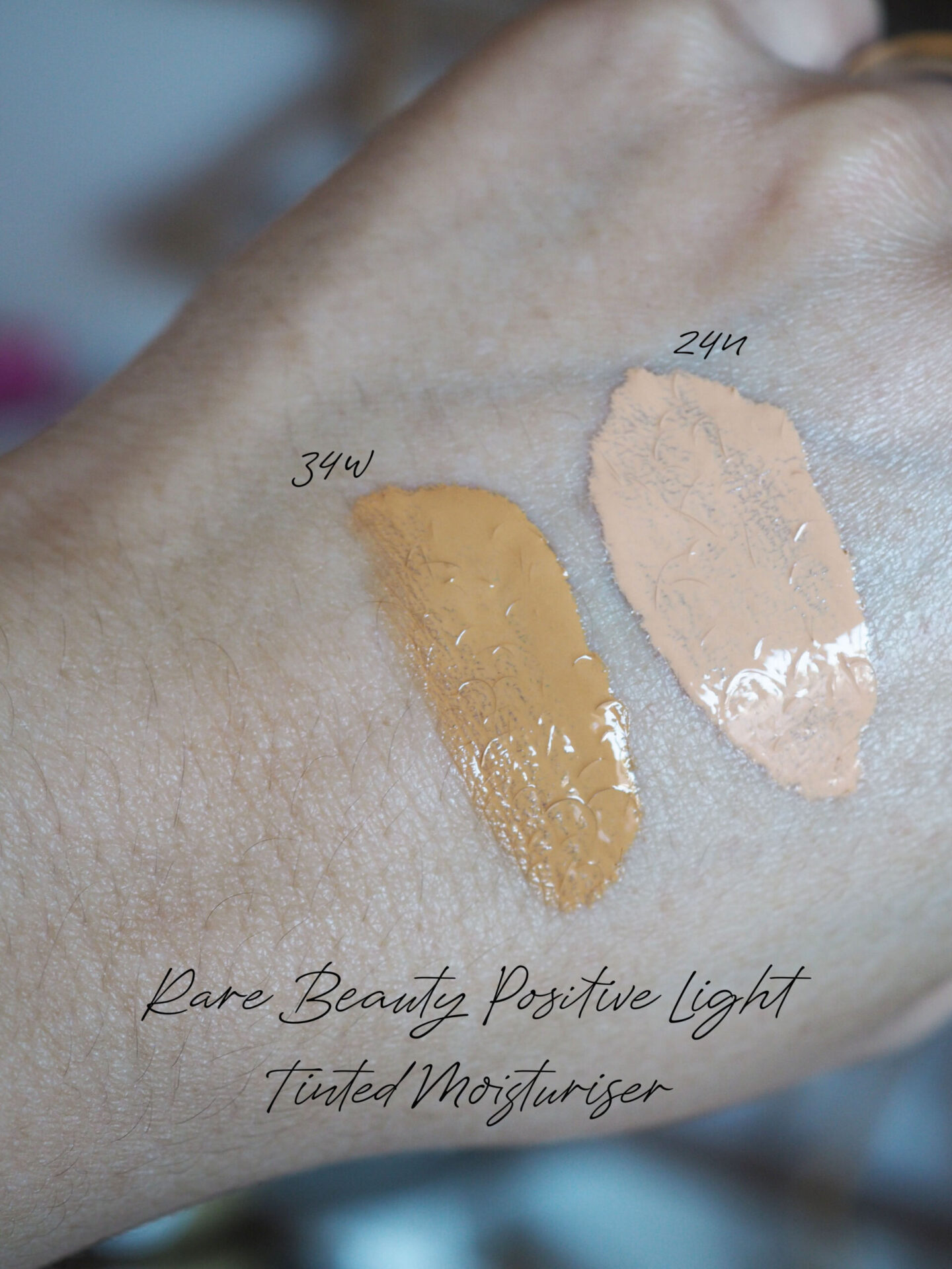 Rare Beauty Positive Light Tinted Moisturiser Review with Before + Afters. Laura Louise